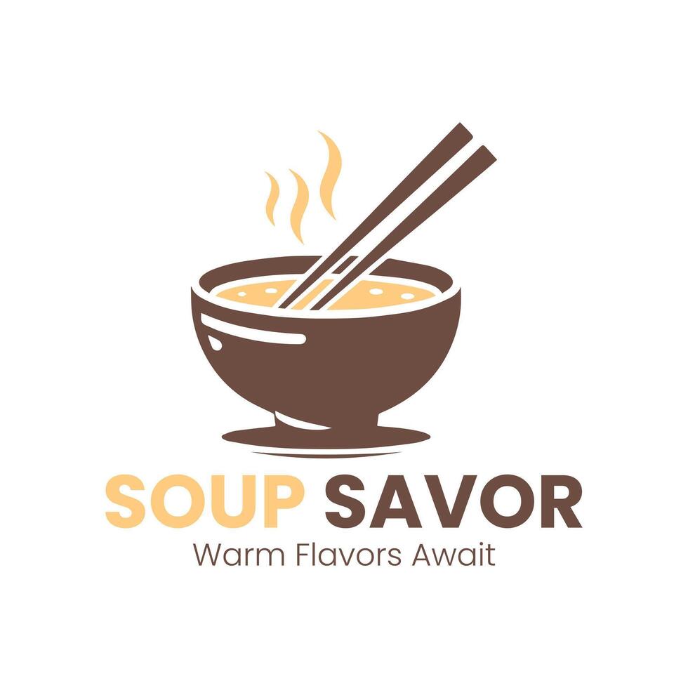 Soup savor logo vector
