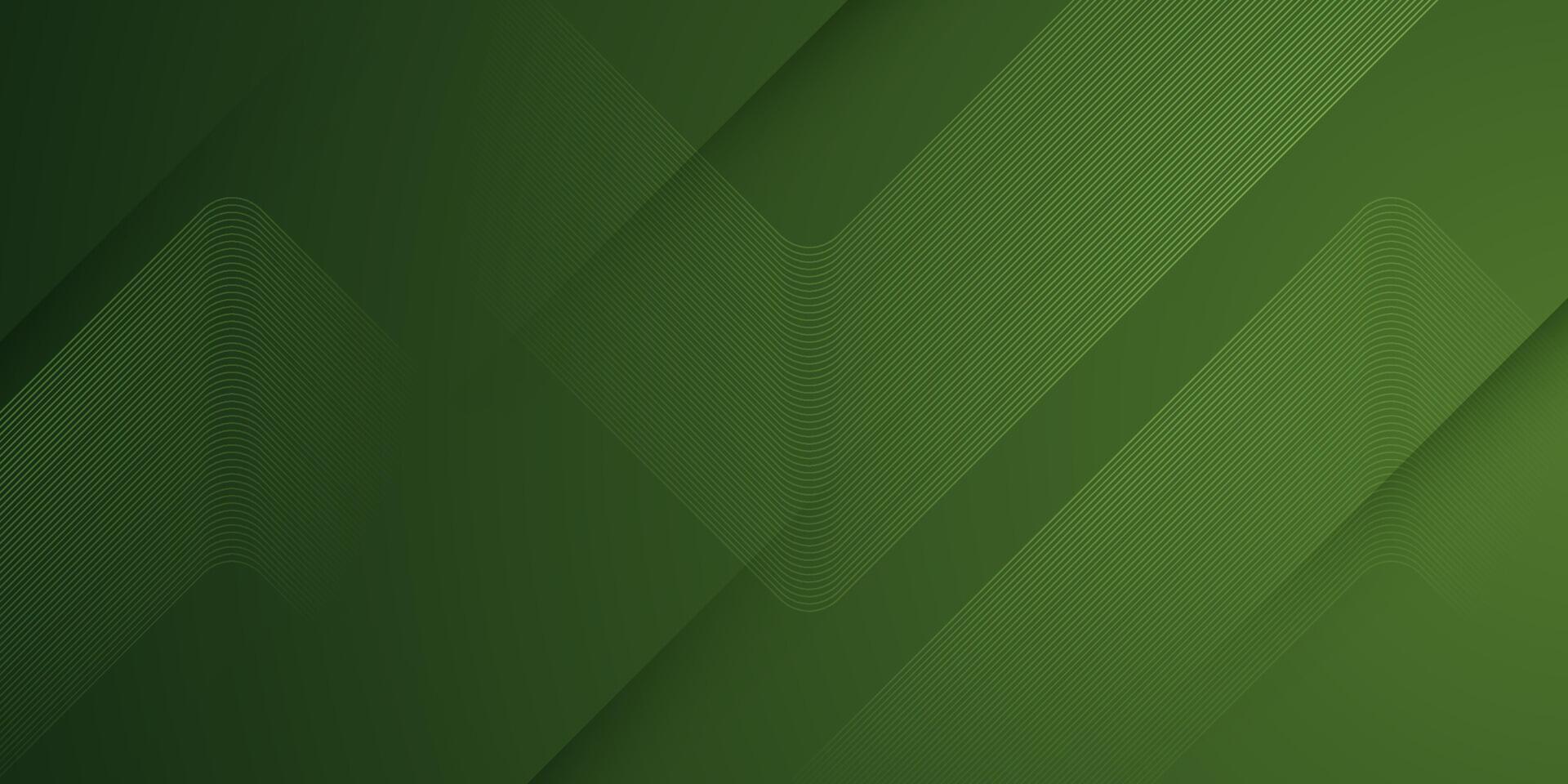 Abstract green lines background. Overlap background with overlay lines . Green background with simple pattern design. vector