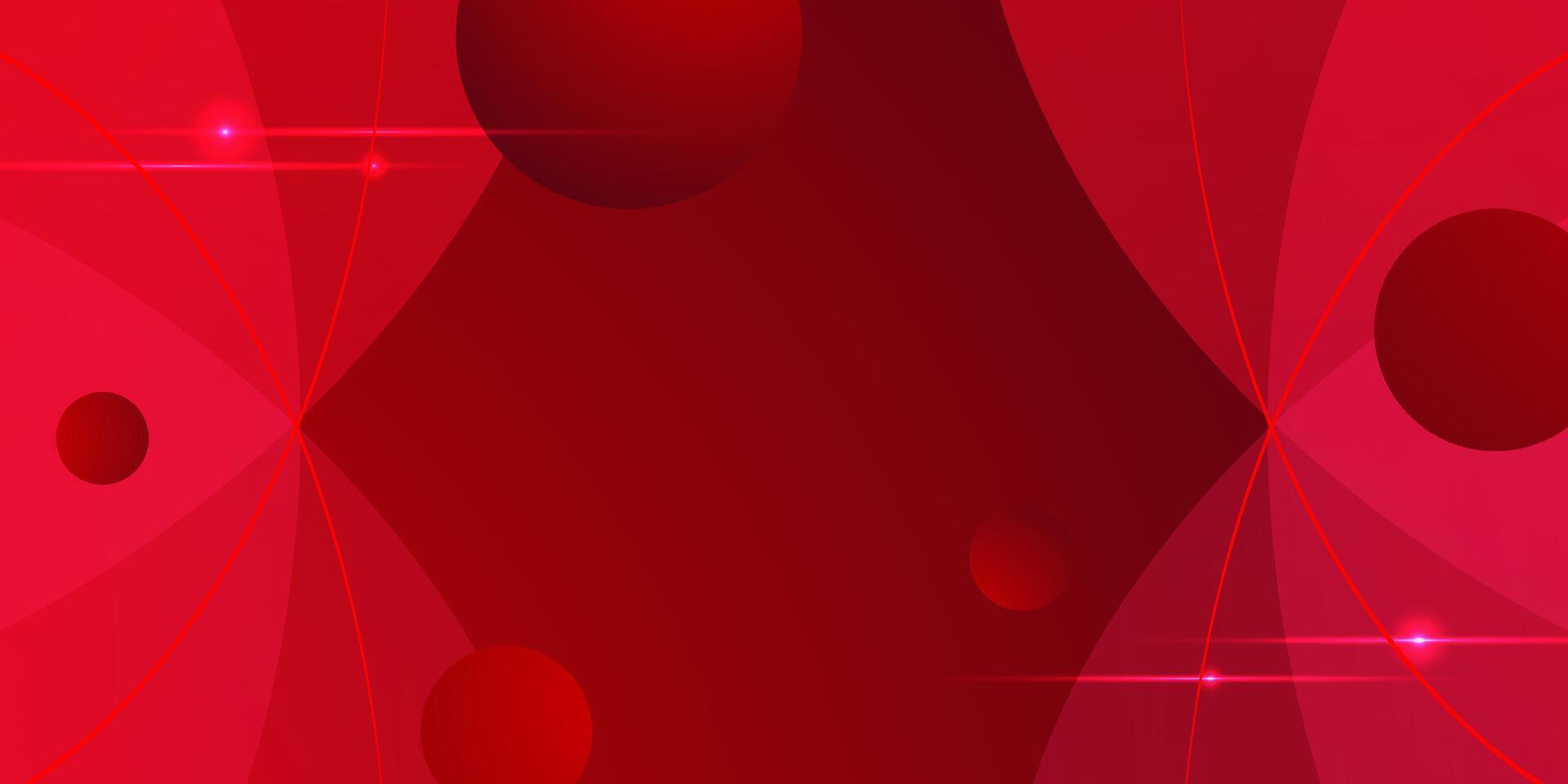 Abstract dark red gradient background. Curve shapes on dark color geometric overlap design pattern. Modern overlap papercut futuristic with lights background. vector
