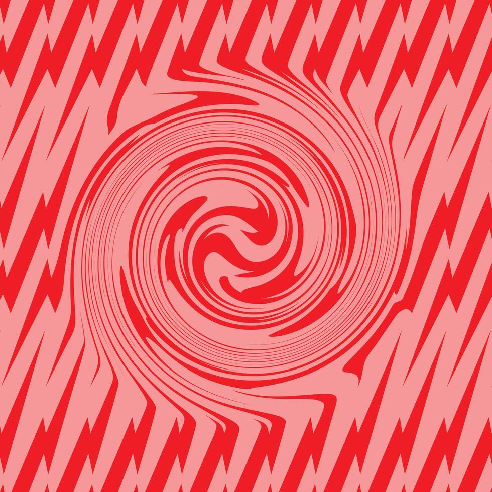 A red and white swirl pattern with a spiral in the middle vector