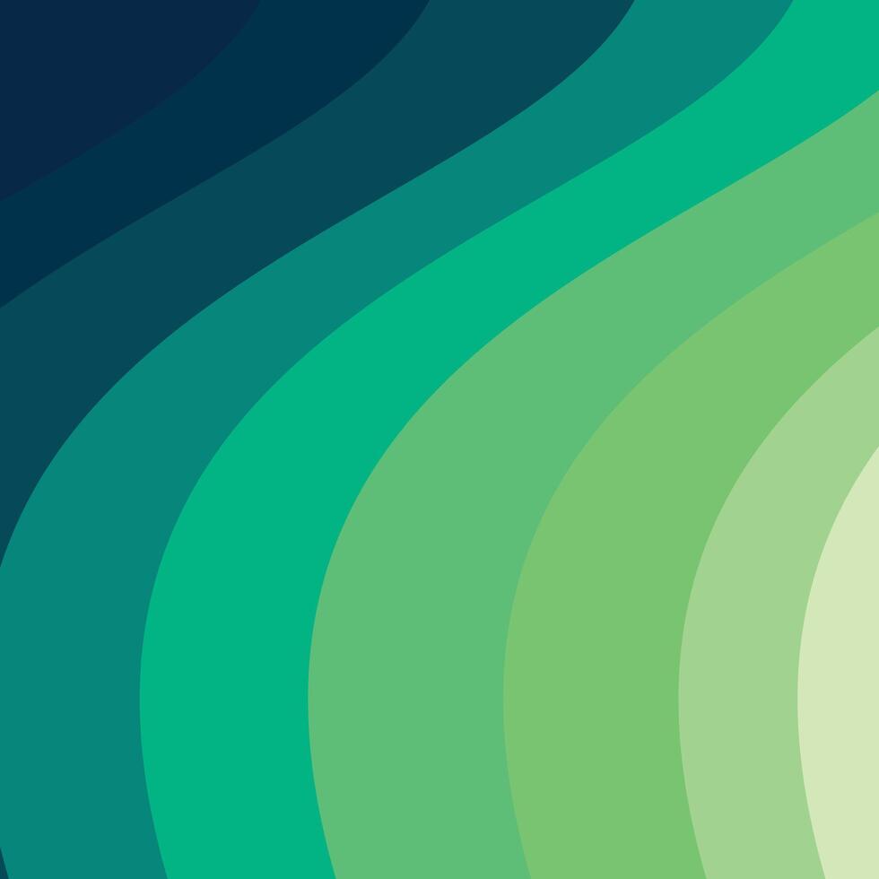 A green and blue background with waves vector