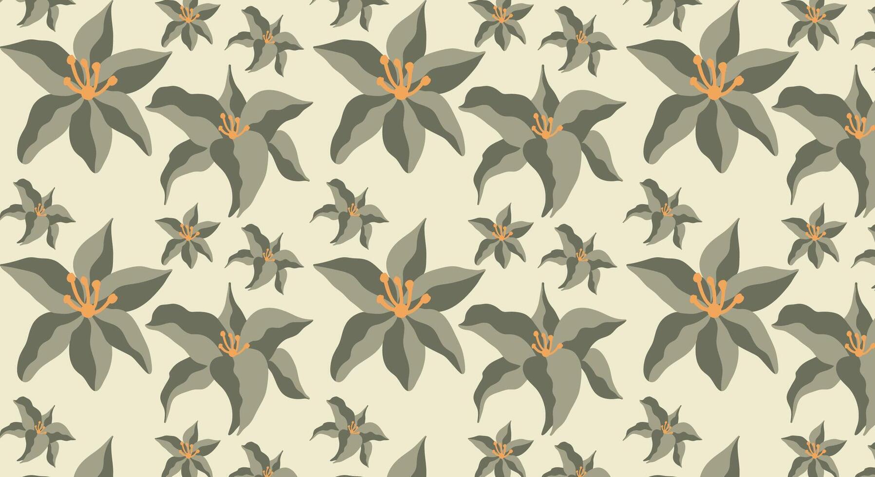 A pattern with flowers on it vector