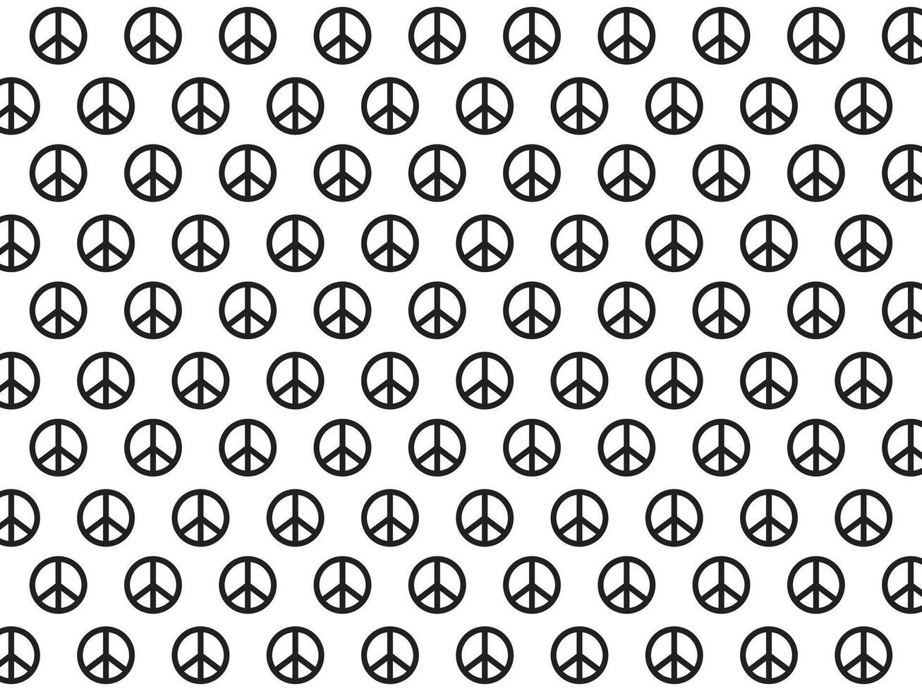 seamless pattern peace symbol vector