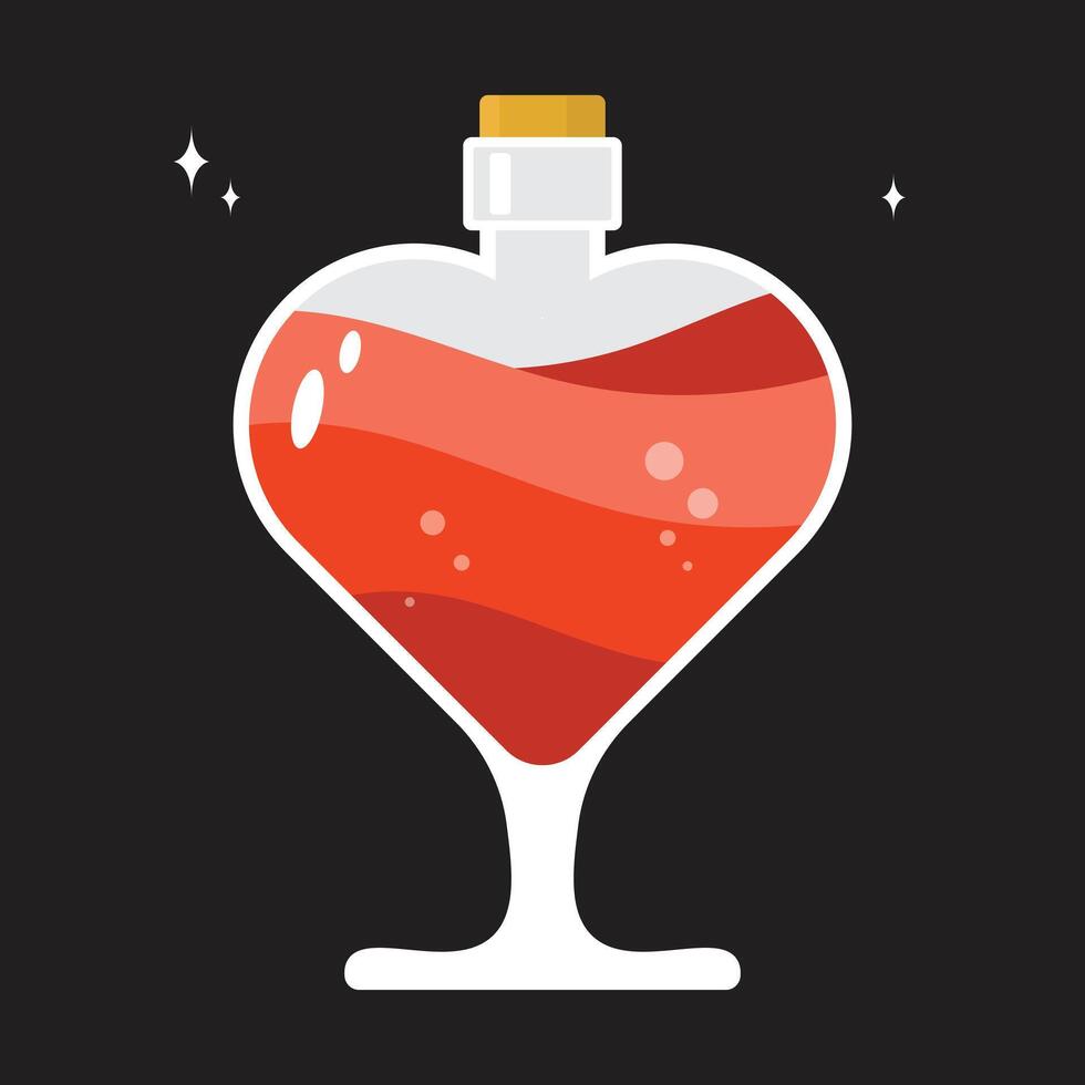 love magic potion vector
