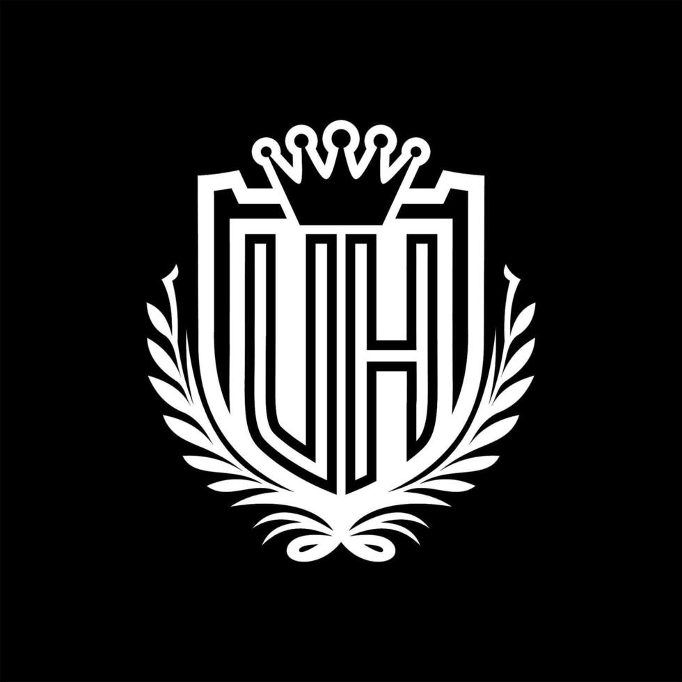 The logo for a luxury hotel vector