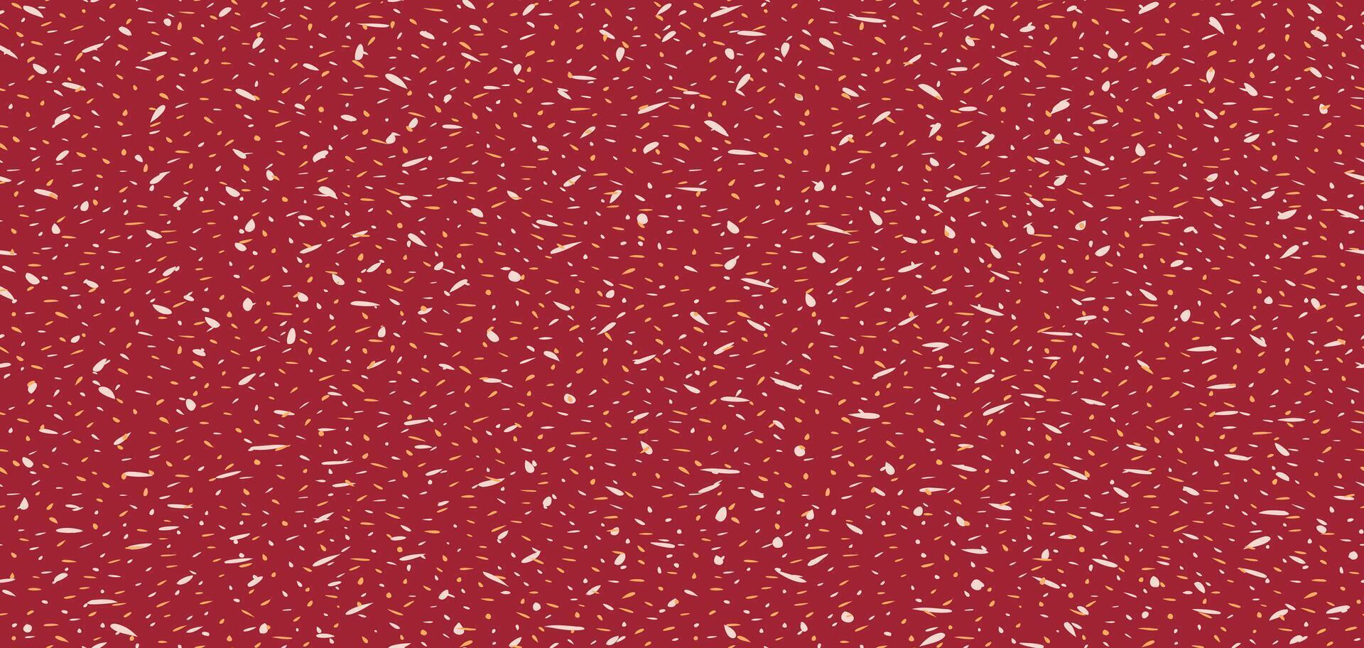 Minimalist abstract tiny spotted seamless pattern. Simple brown background with dots, drops, spots, circles, snowflakes. hand drawing forms ornament texture vector