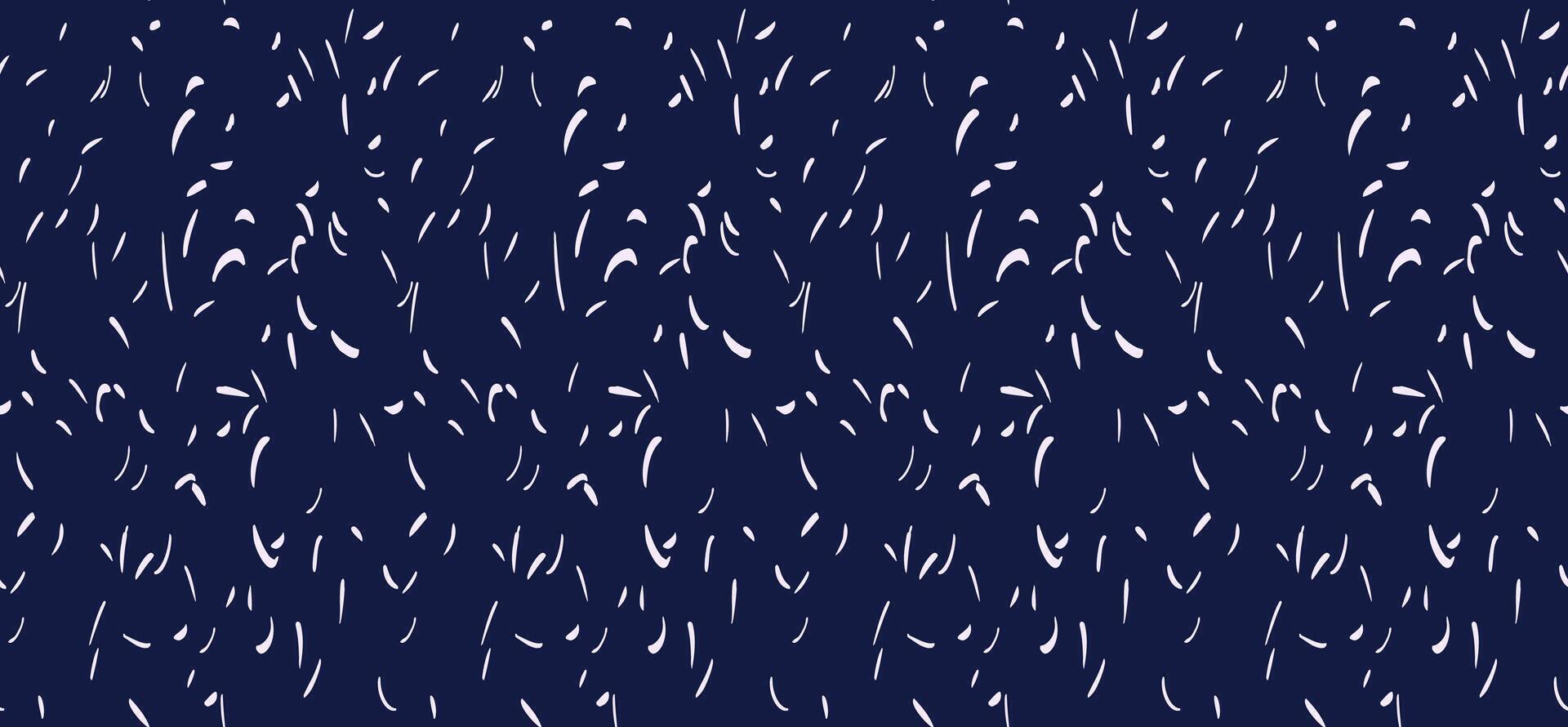 Minimalist abstract organic shapes seamless pattern. Black and white background with polka dots, drops, spots, circles, snowflakes. hand drawing forms texture print vector