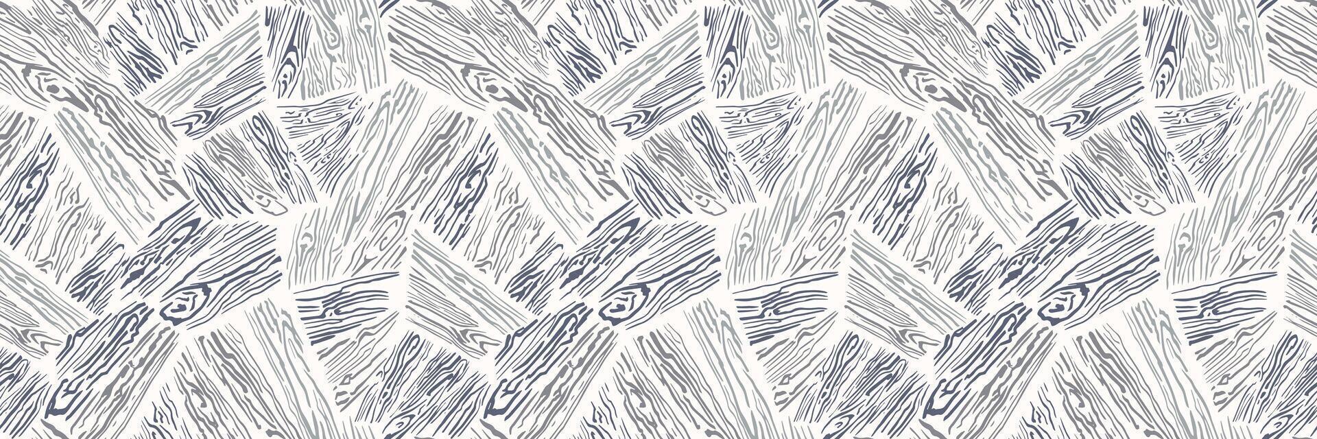 Grey hand drawn stylized trees seamless pattern. hand drawn texture. abstract lines tree background. Plain ornament print vector