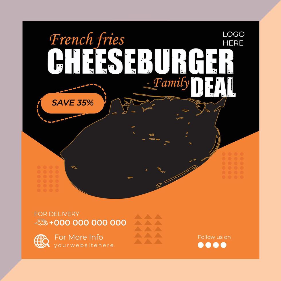 Modern Social Media post template can be edited. Anyone can use this design easily. Promotional web banners for social media. Elegant sale and discount promo vector
