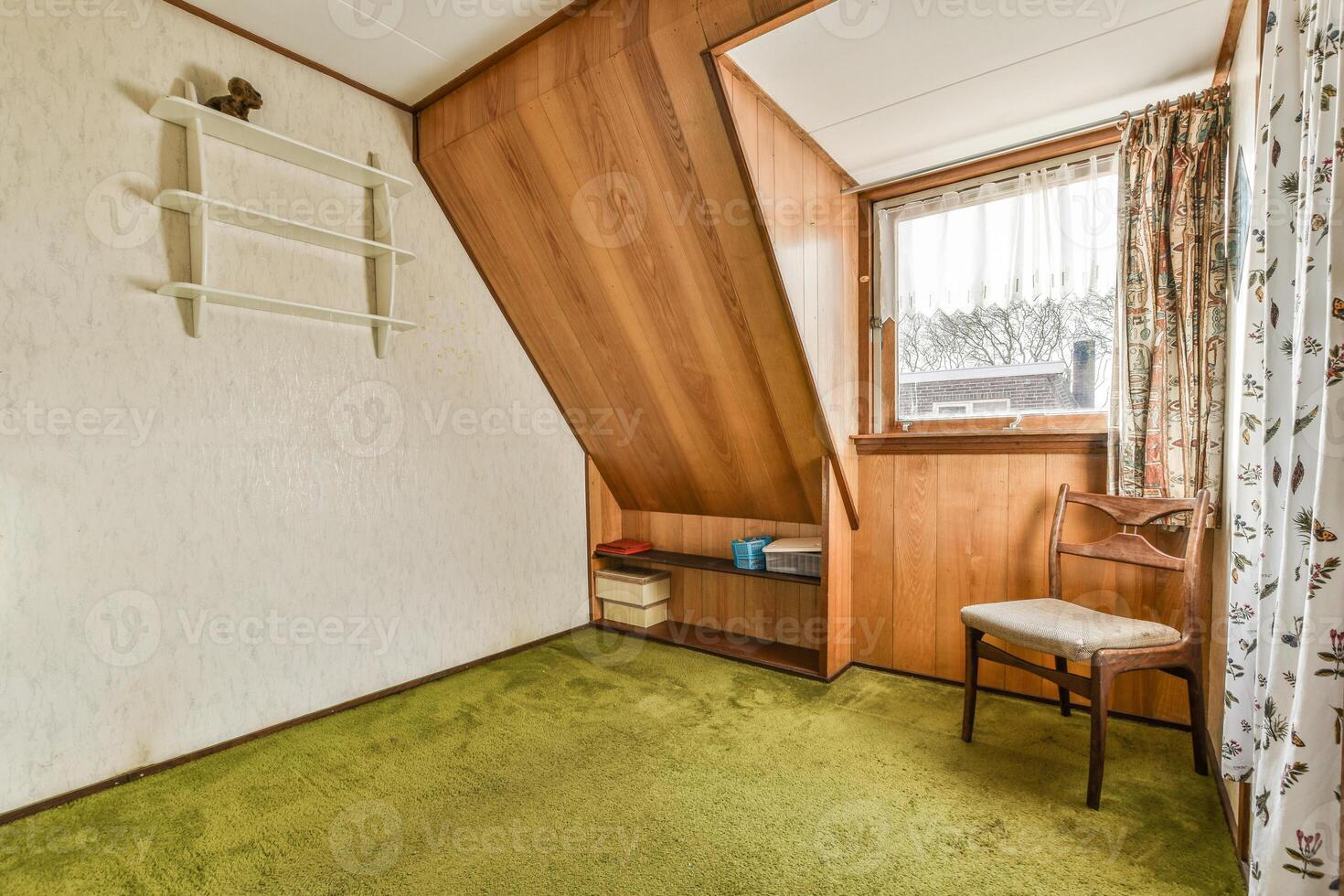 The carpet is green photo