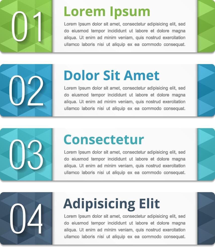 Design elements with numbers and text vector
