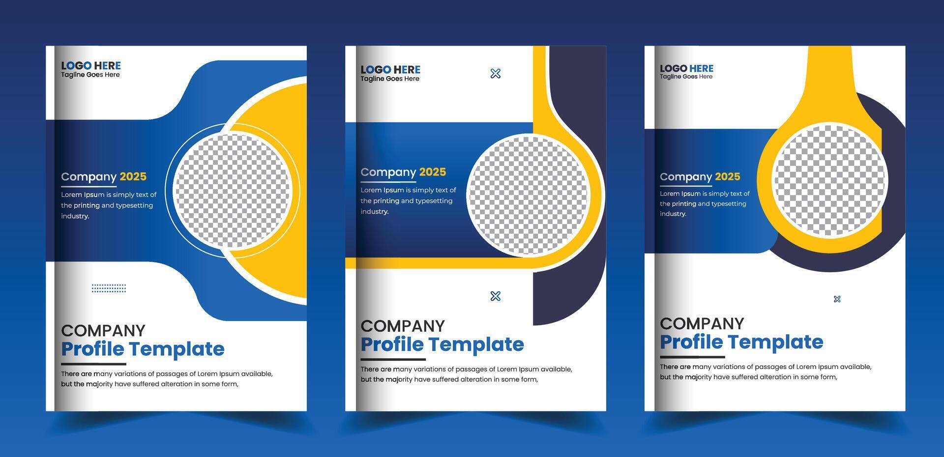 Cover design for brochure, annual report magazine, flyer or booklet in A4 vector