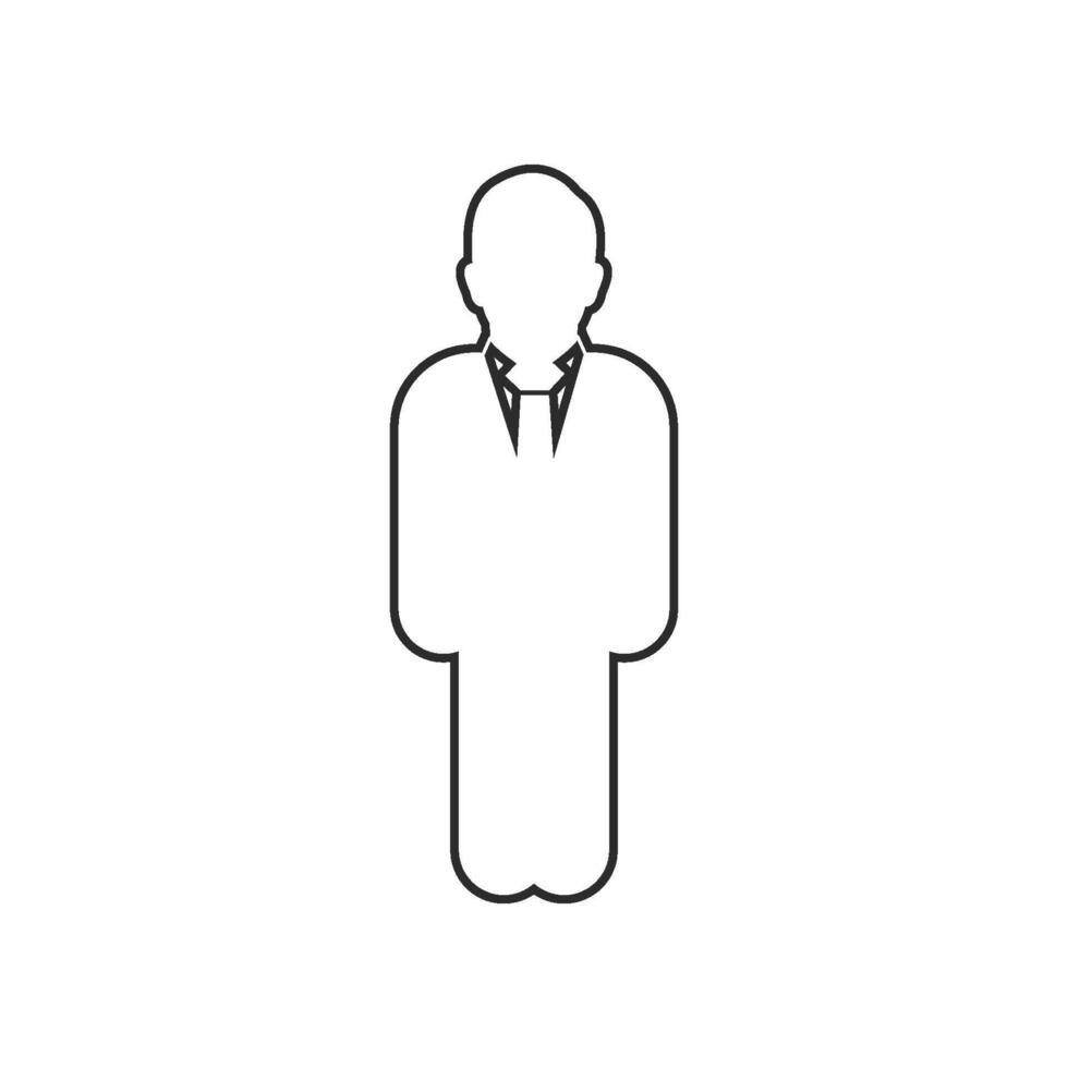 A man in a suit and tie is standing in front of a white background vector