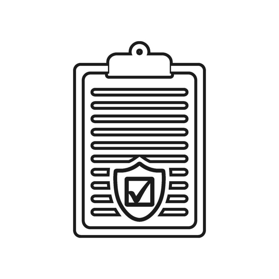 A clipboard with a check mark on it vector