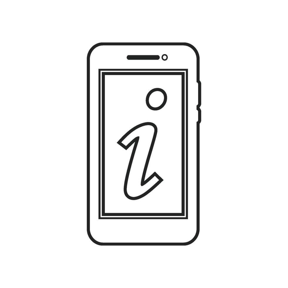 Mobile phone icon illustration vector