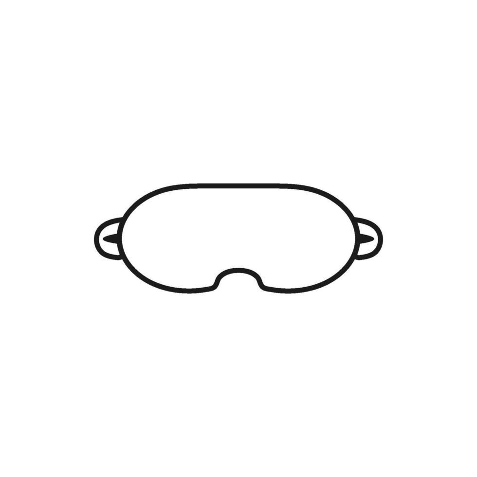 A black and white drawing of a pair of glasses vector