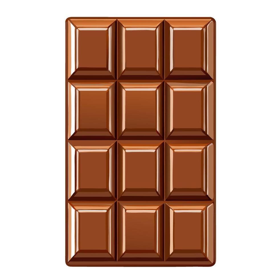 Chocolate bar illustration vector