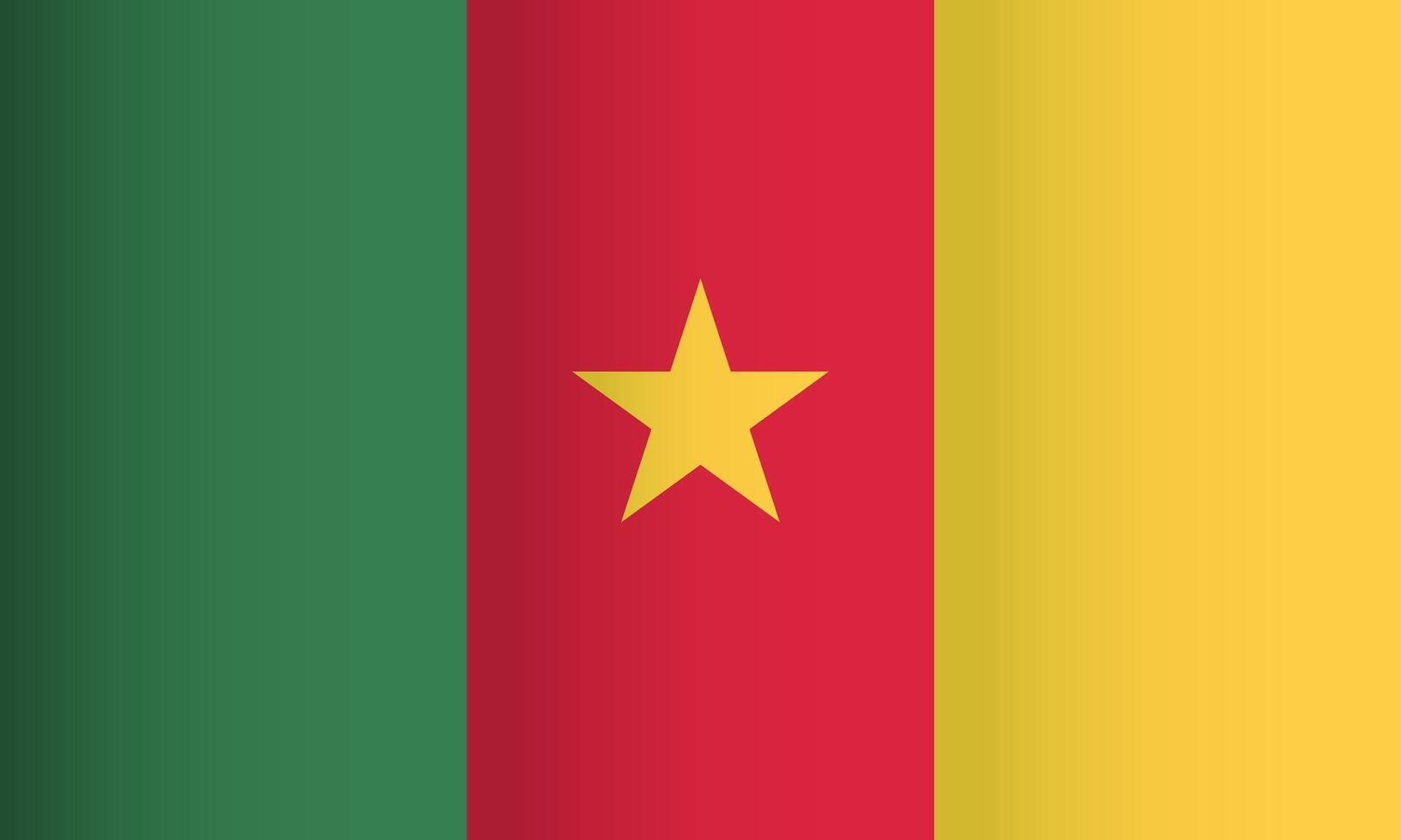 Cameroon national flag. Coutry identity vector