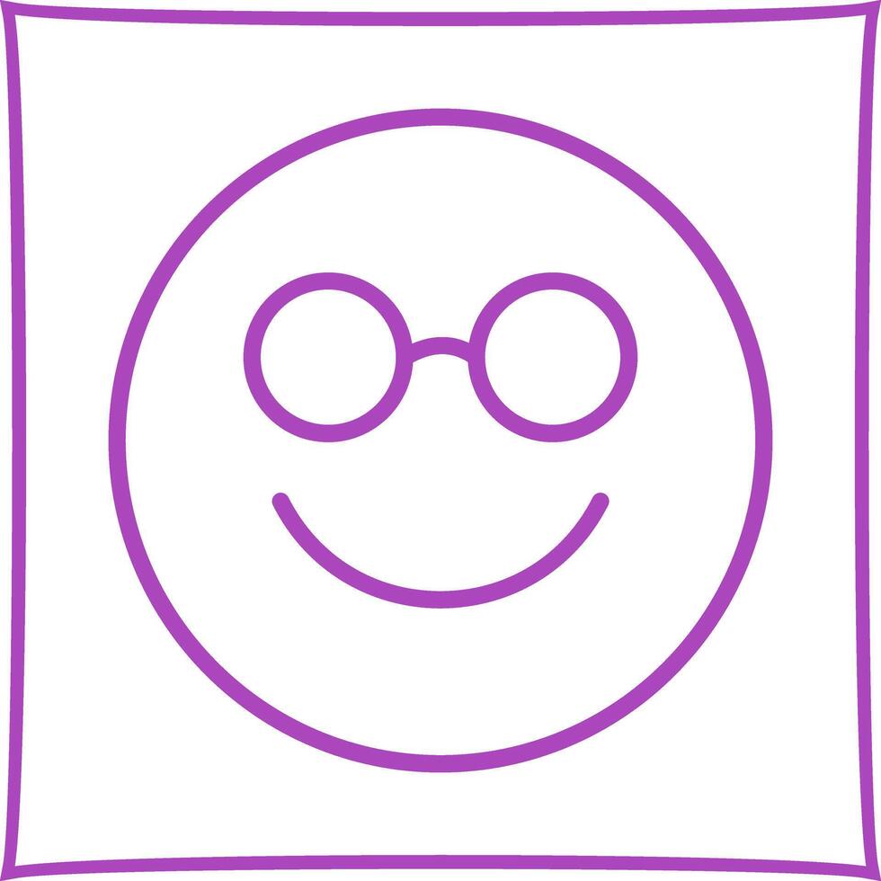 Nerd Face Icon Design vector