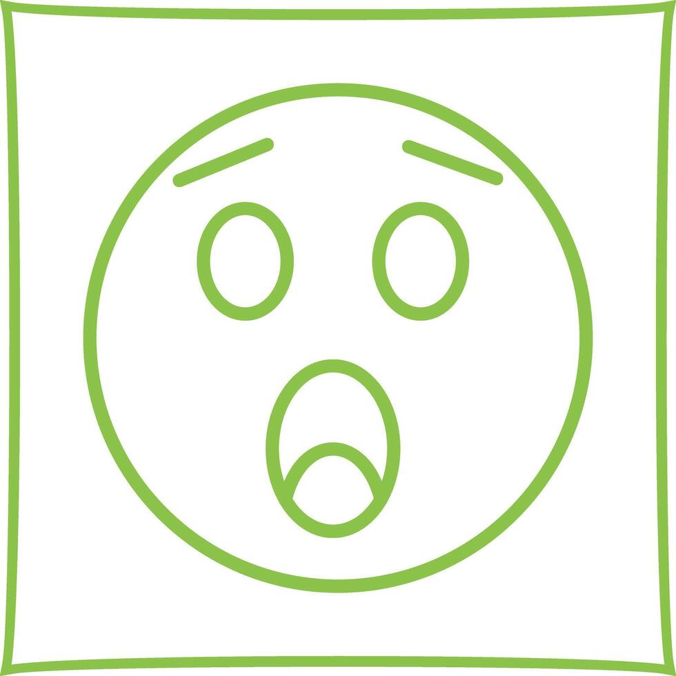 Astonished Face Icon Design vector