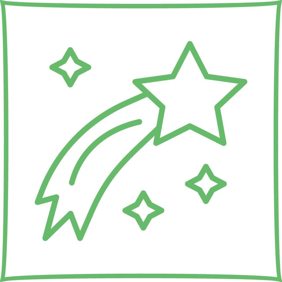 Shooting Star Icon Design vector