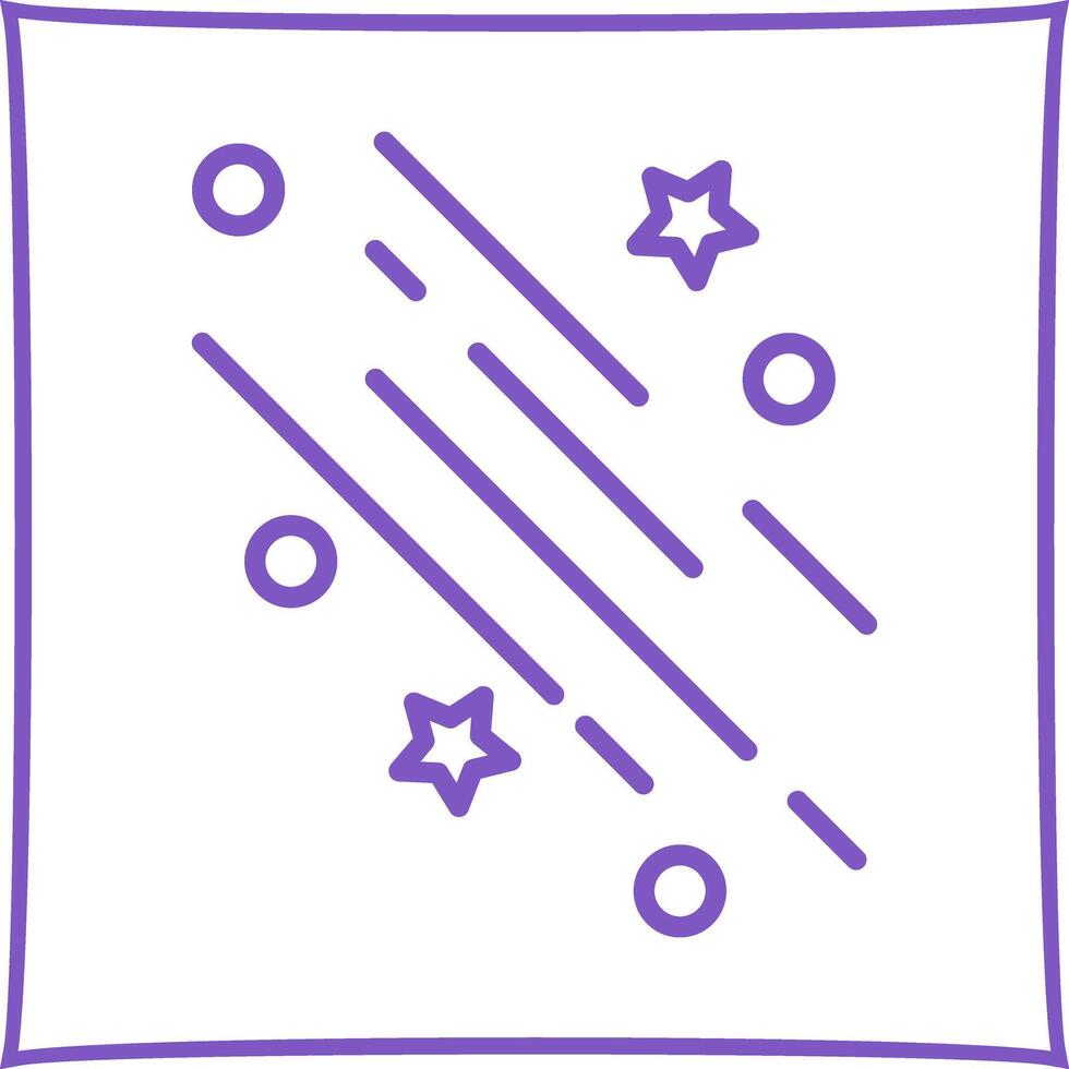 Party Streamers Icon Design vector