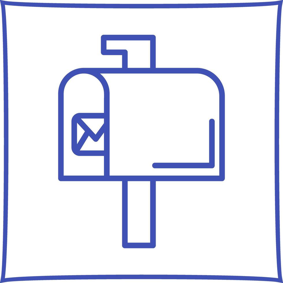 Mailbox Key Icon Design vector