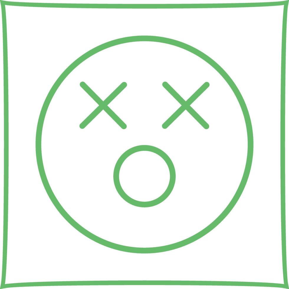 Dizzy Face Icon Design vector
