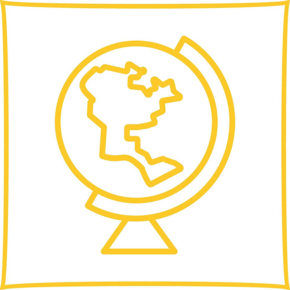 Earth Globe Americas Icon Design vector