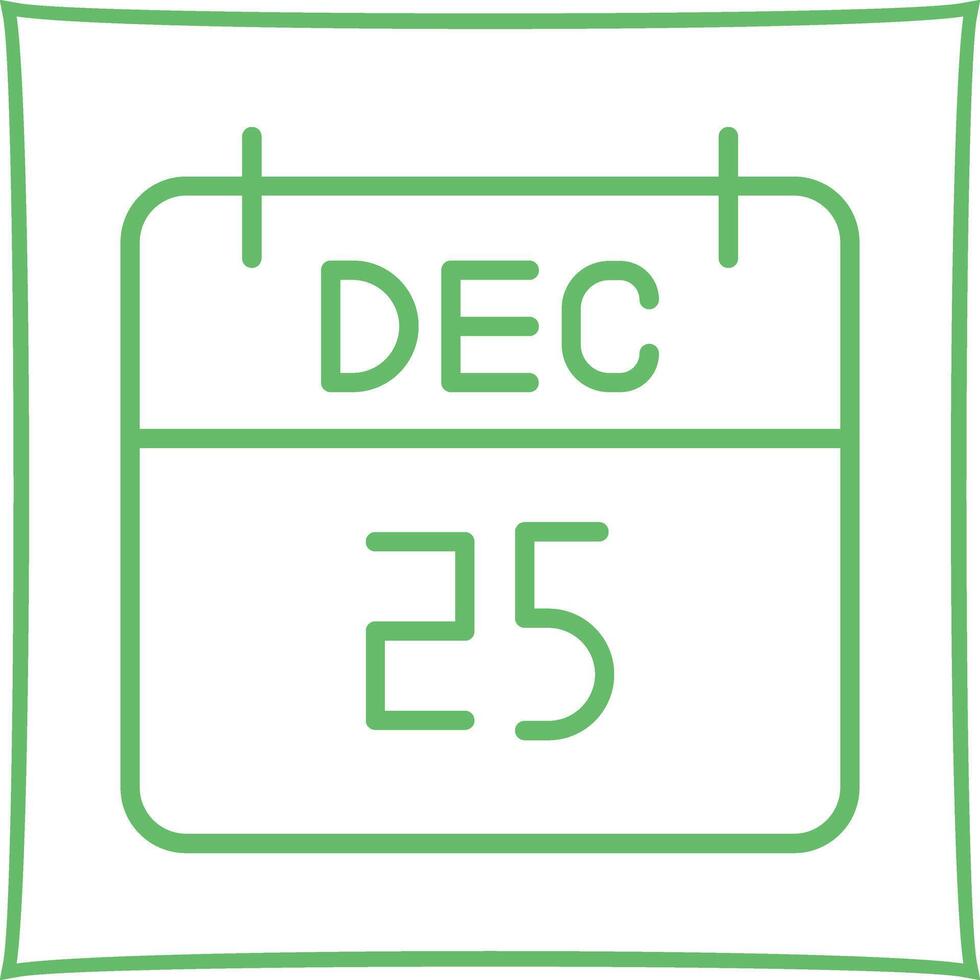 25 December Icon Design vector
