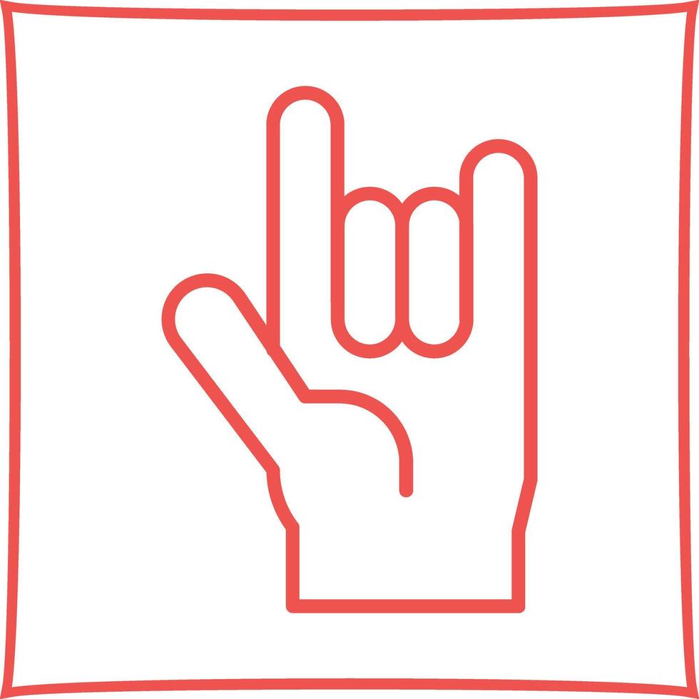 Love You Gesture Icon Design vector