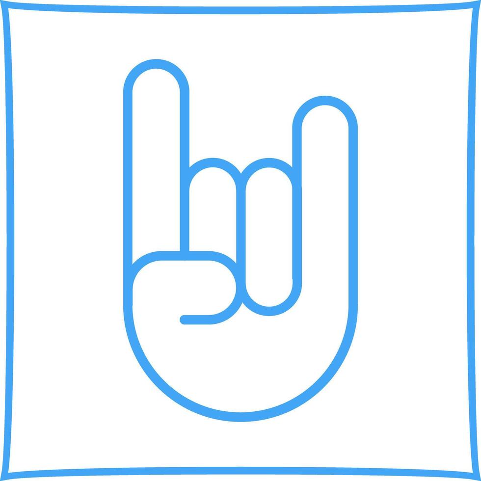 Sign of the Horns Icon Design vector