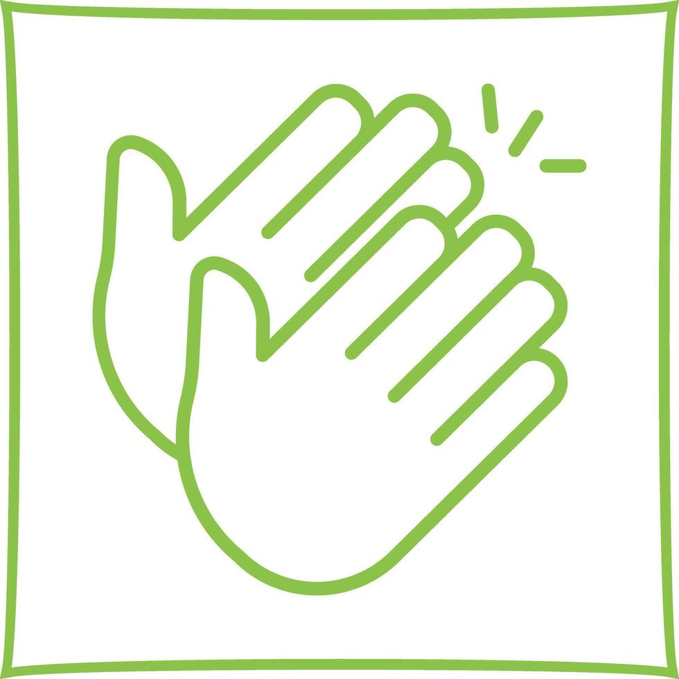 Clapping Hands Icon Design vector
