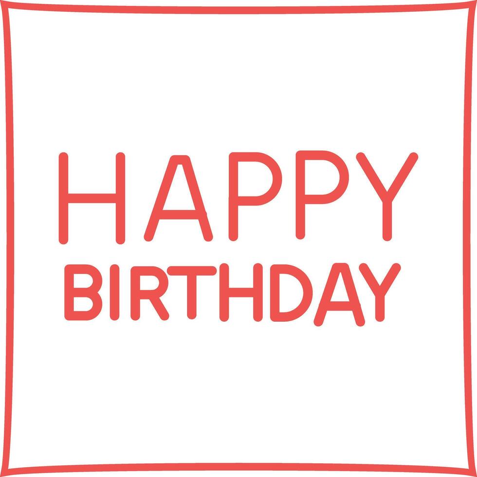 Happy Birthday Sign Icon Design vector