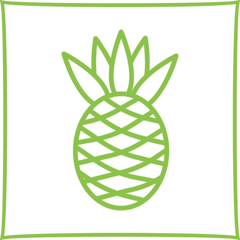 Pineapple Icon Design vector