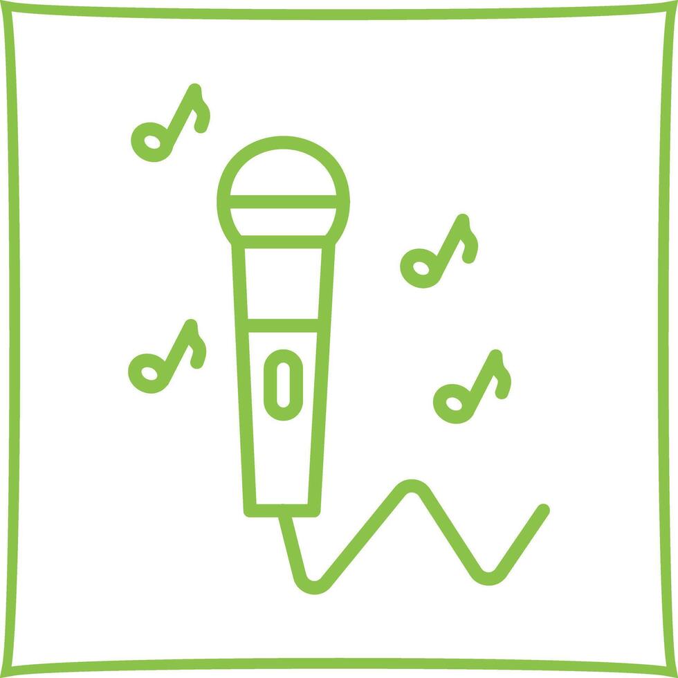 Karaoke Icon Design vector