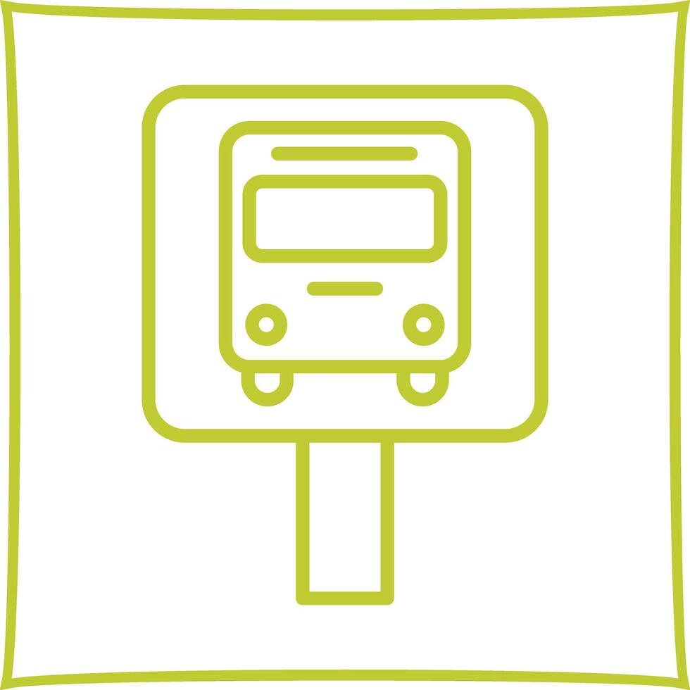 Bus Stop Icon Design vector