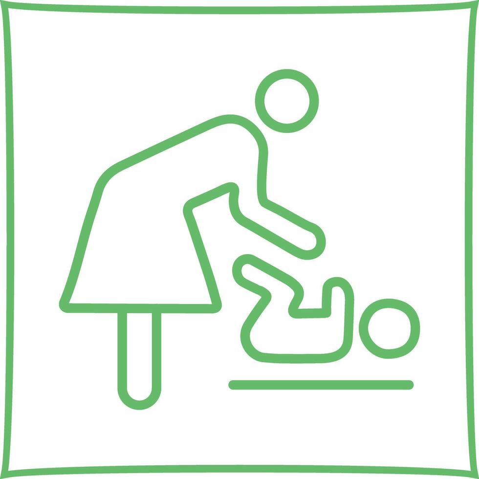 Changing Table Icon Design vector