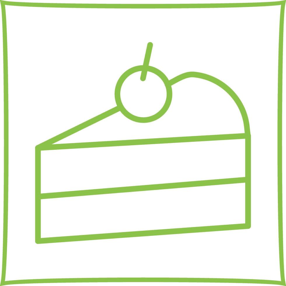 Cake Slice Icon Design vector