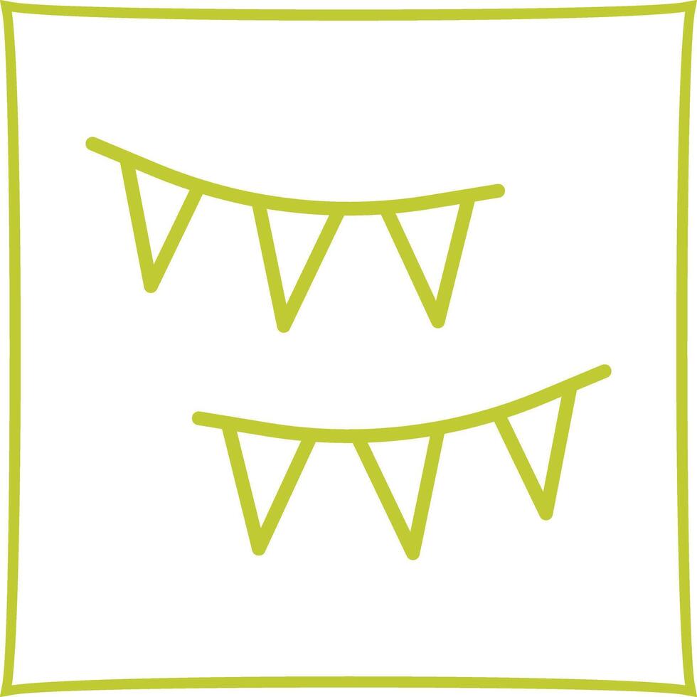 Streamers Icon Design vector