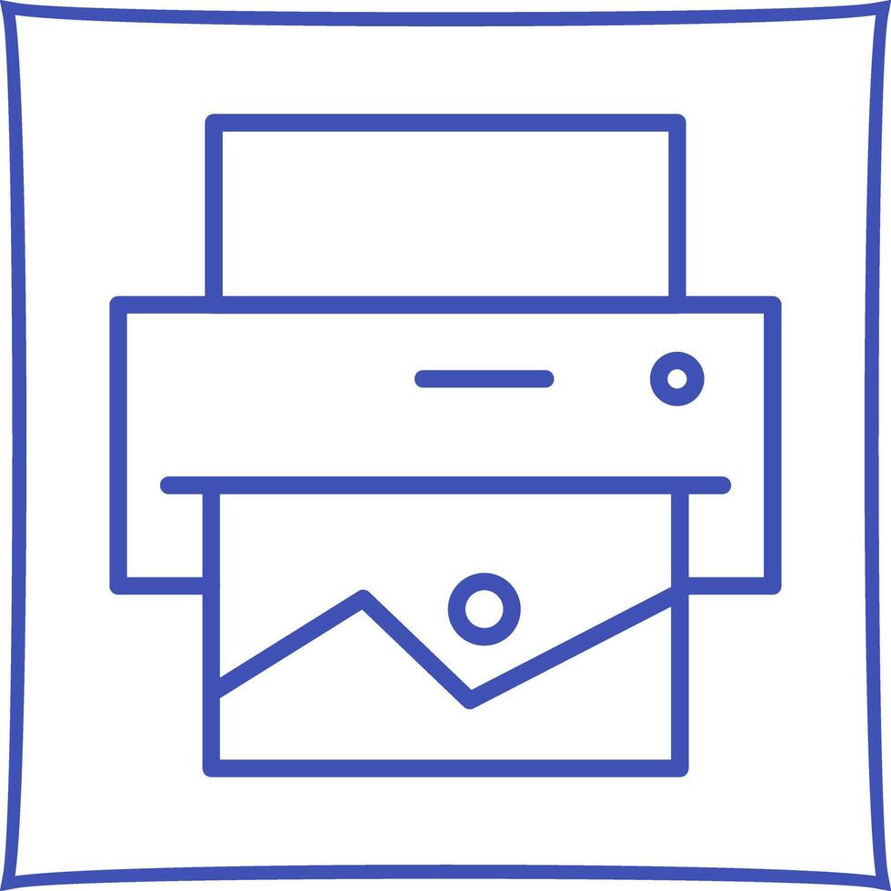 Photo Printing Icon Design vector