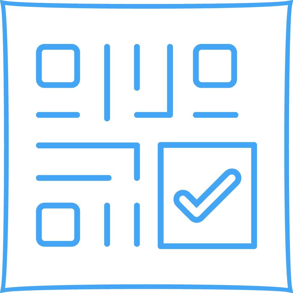 QR Code Checkout Icon Design vector