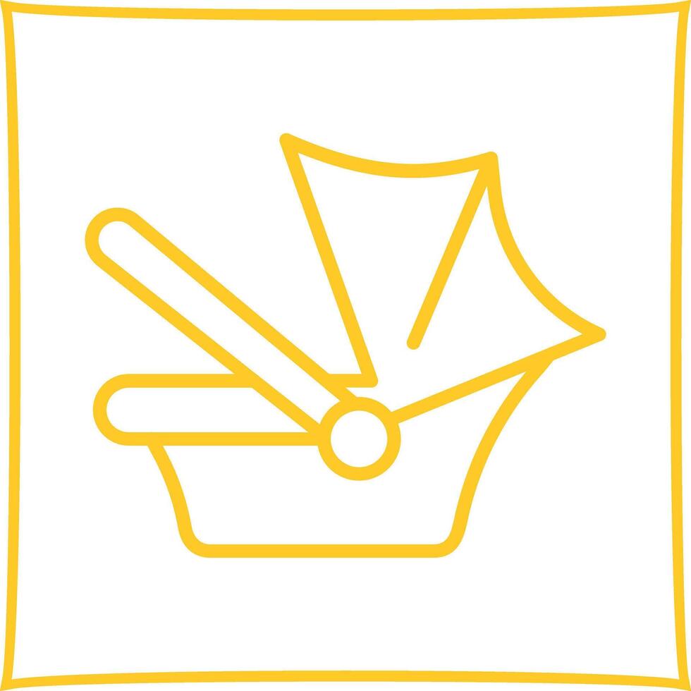 Car Seat Safety Icon Design vector