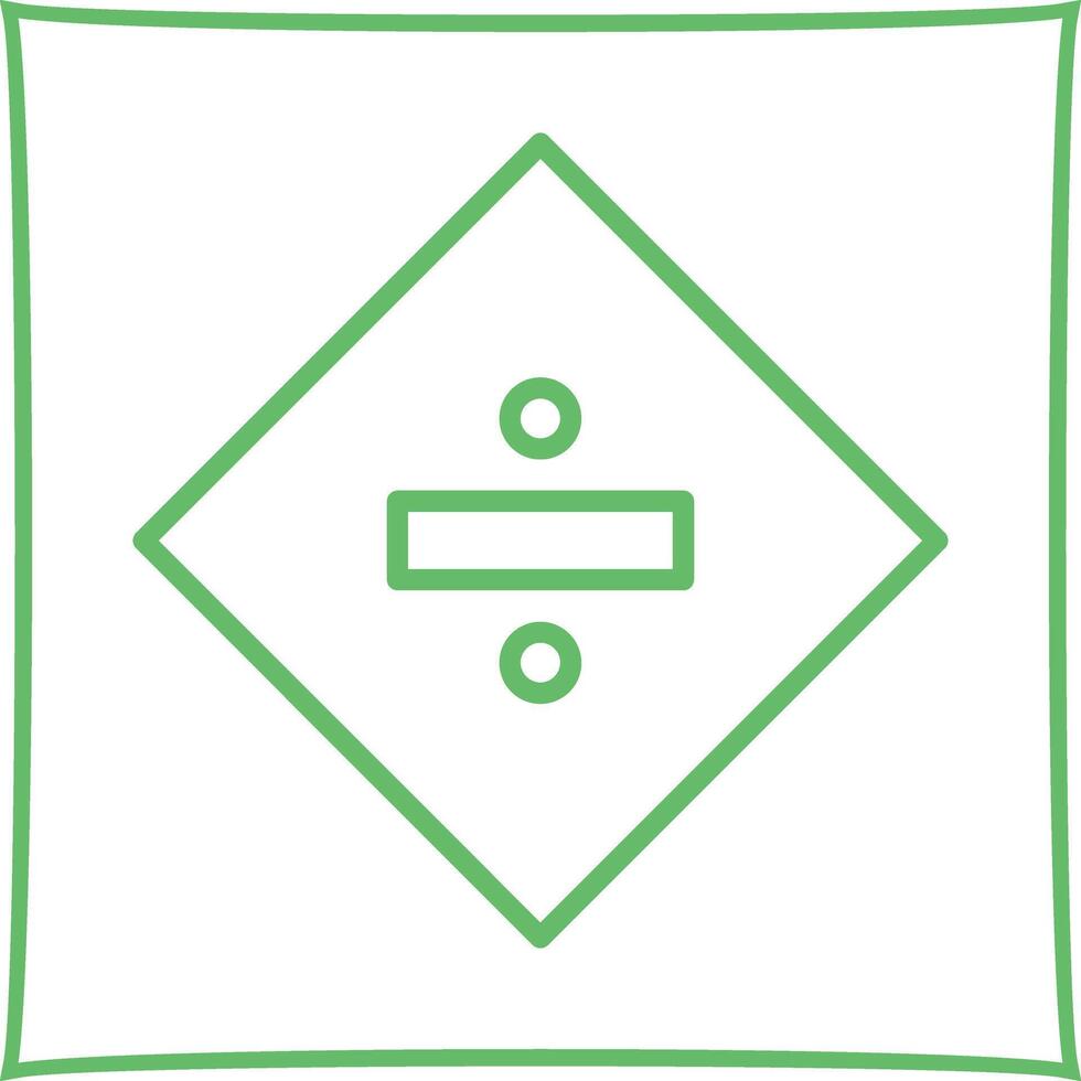 Division Sign Icon Design vector