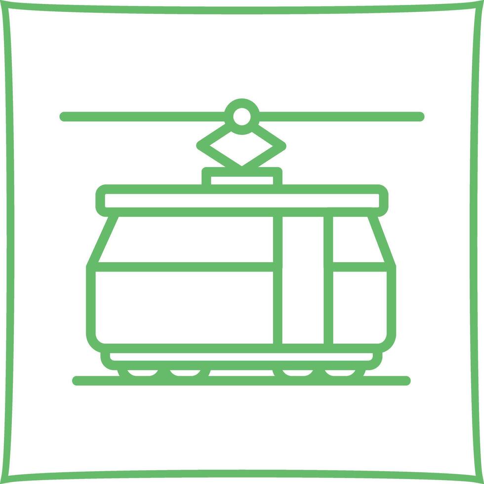 Tram Car Icon Design vector