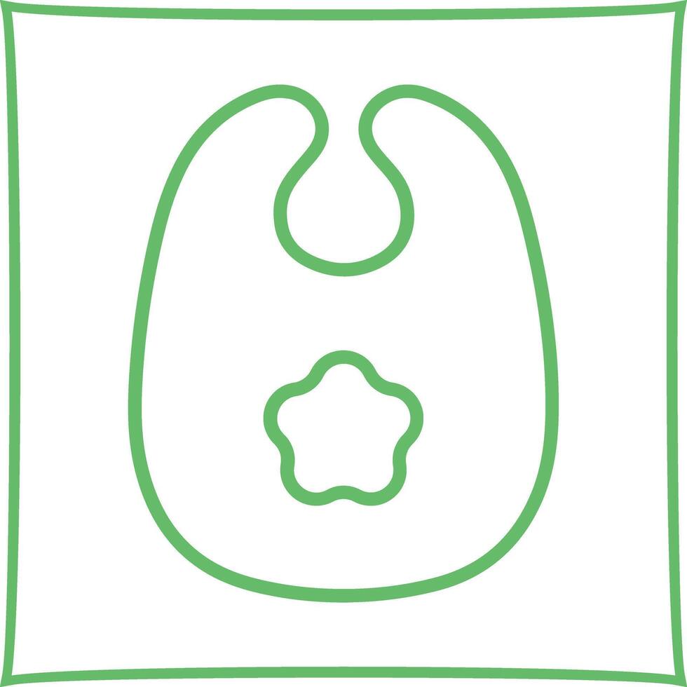 Cute Bibs Icon Design vector
