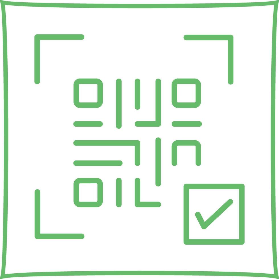QR Code Link Icon Design vector