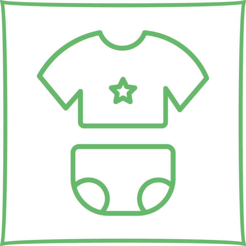Baby Clothes Icon Design vector