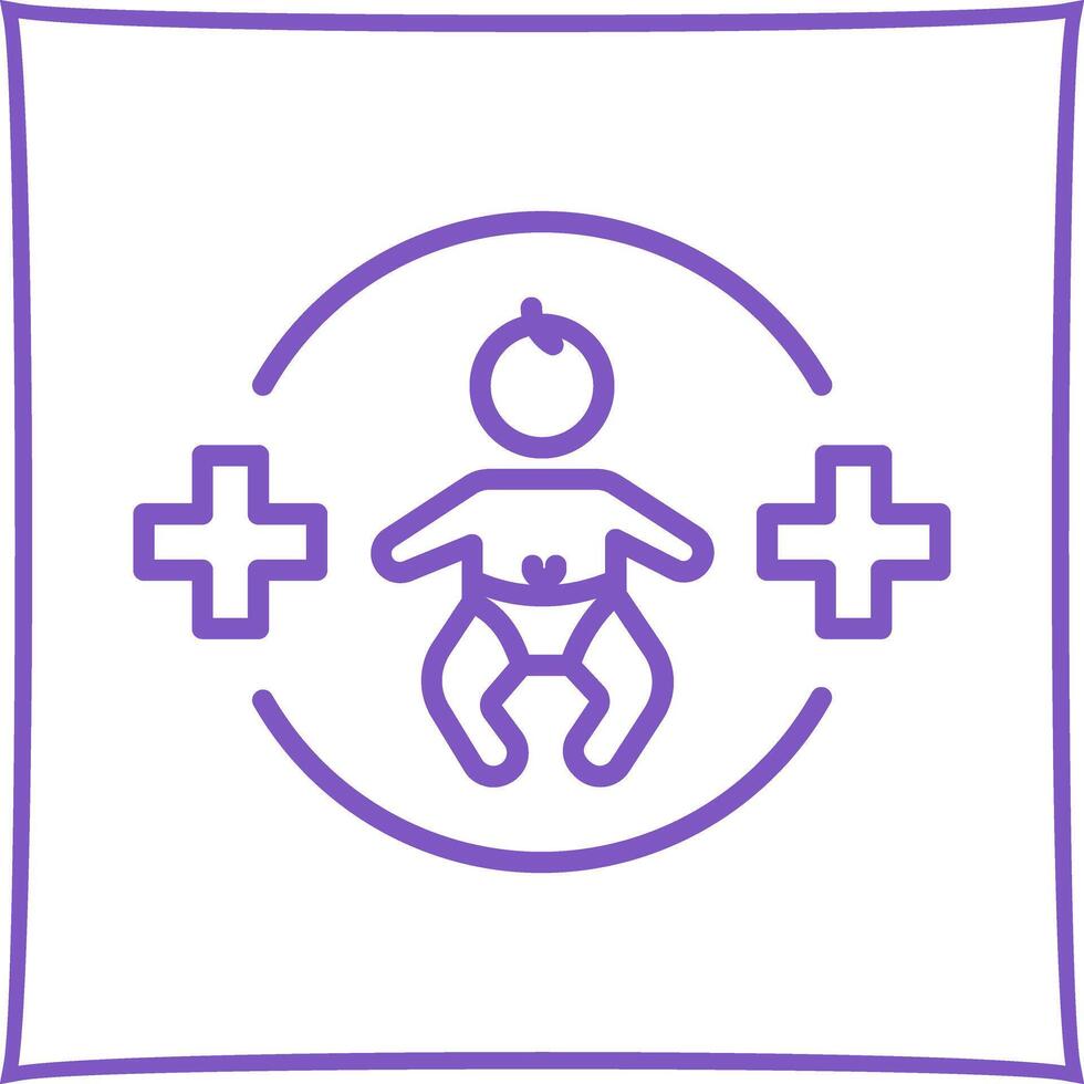 Pediatric Care Icon Design vector