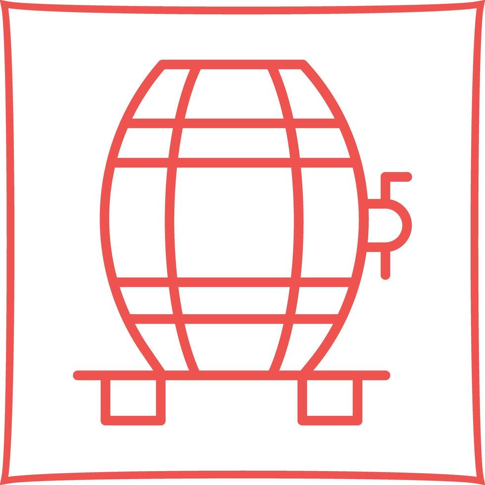 Wine Cask Icon Design vector